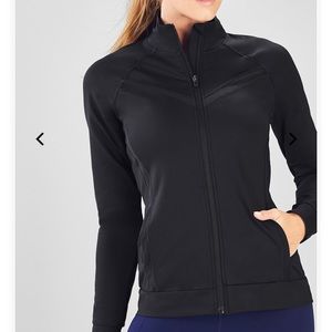 Black fabletics zip-up